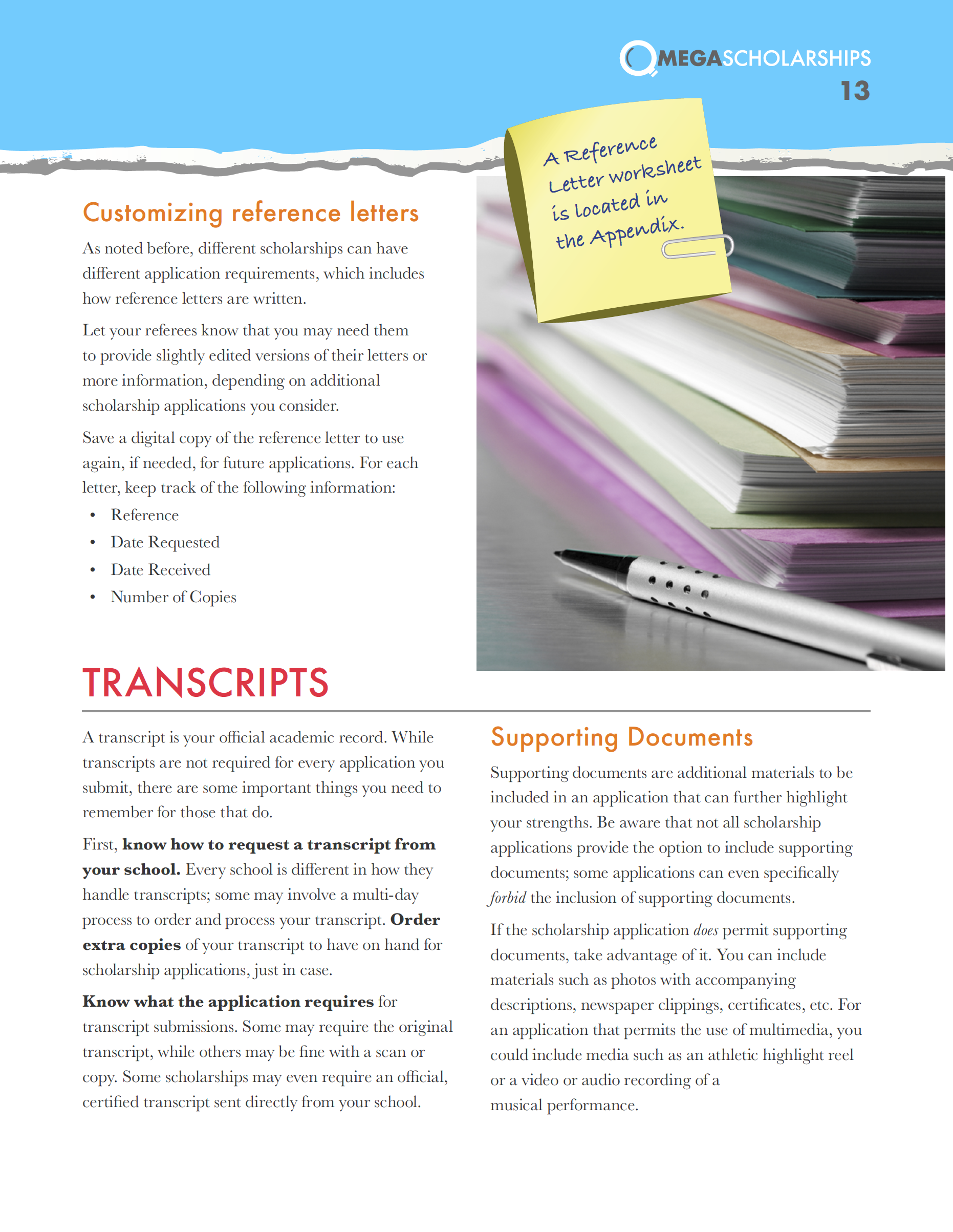 Scholarship Application Guide Rubicat